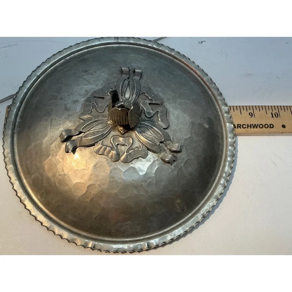 Vintage Buenilum Hammered Aluminum Casserole Dish Krischer Rodney Kent Lid